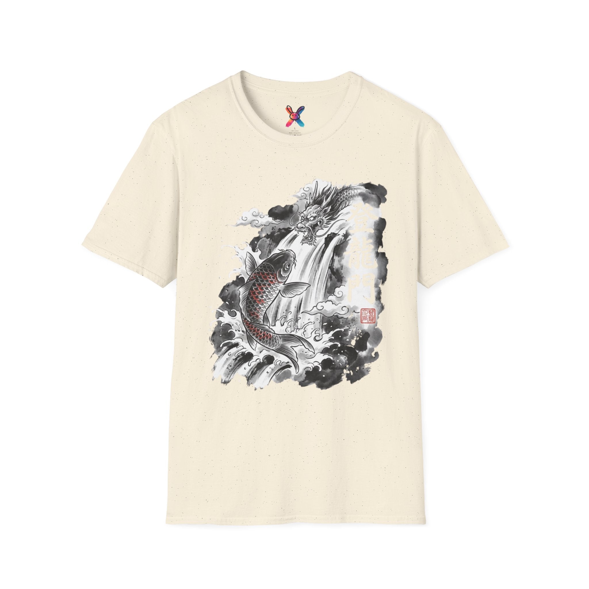 Legend of the Falls T-Shirt — Sumi-e Koi Graphic Tee