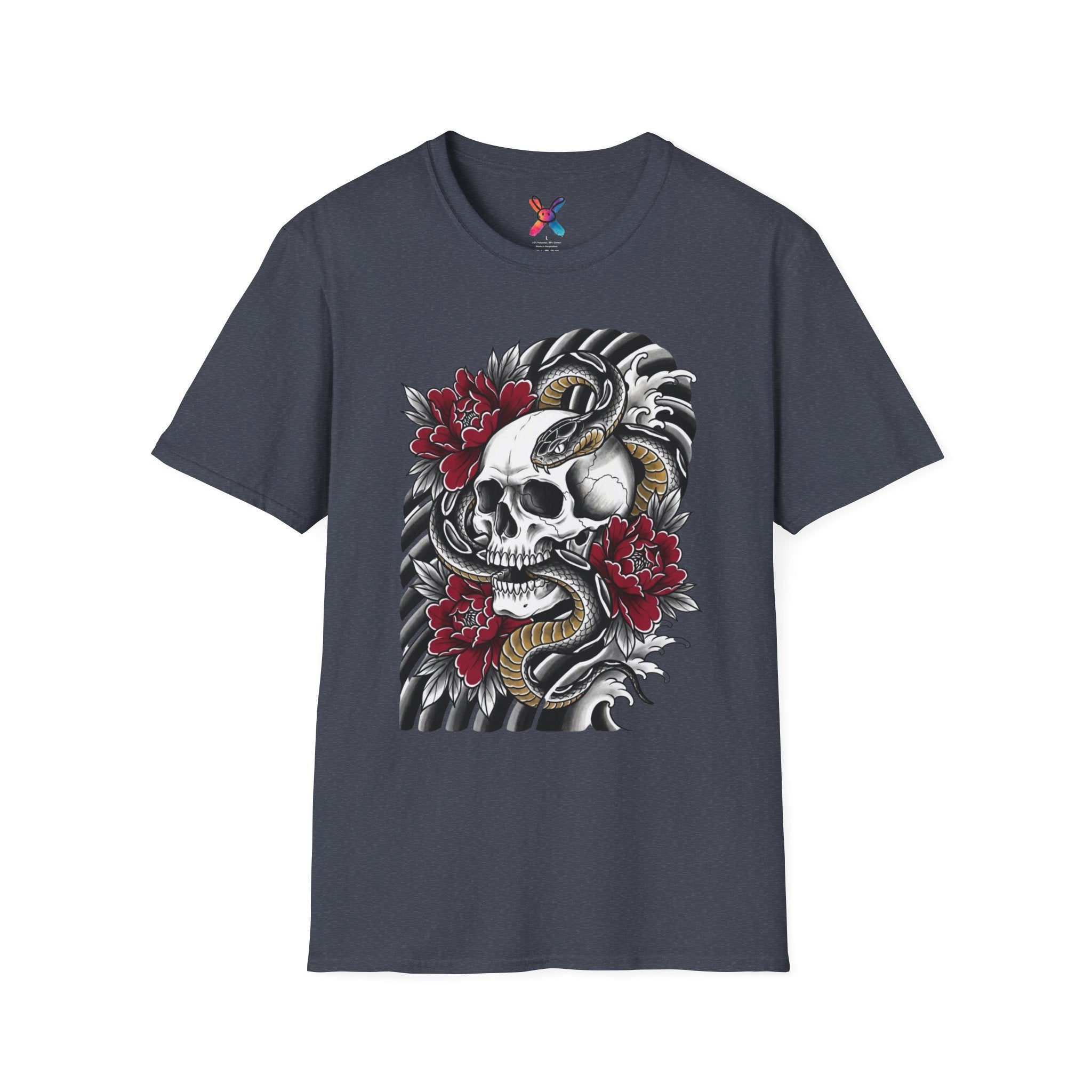 Serpent Skull T-Shirt — Irezumi Tattoo Graphic Tee
