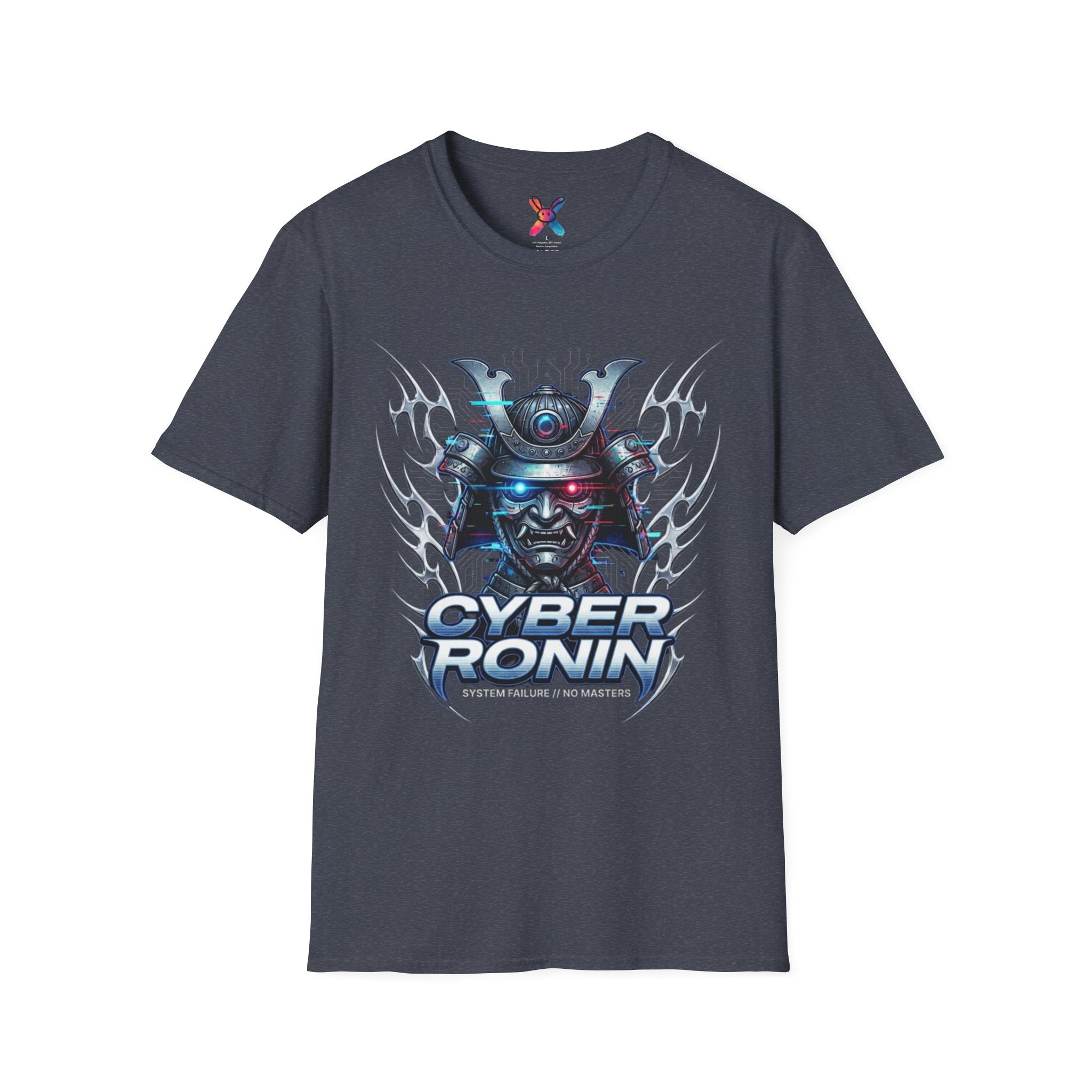 Cyber Ronin T-Shirt — Futuristic Samurai Graphic Tee