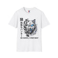 Ink Hunter T-Shirt — Cyber Wolf Glitch Tee