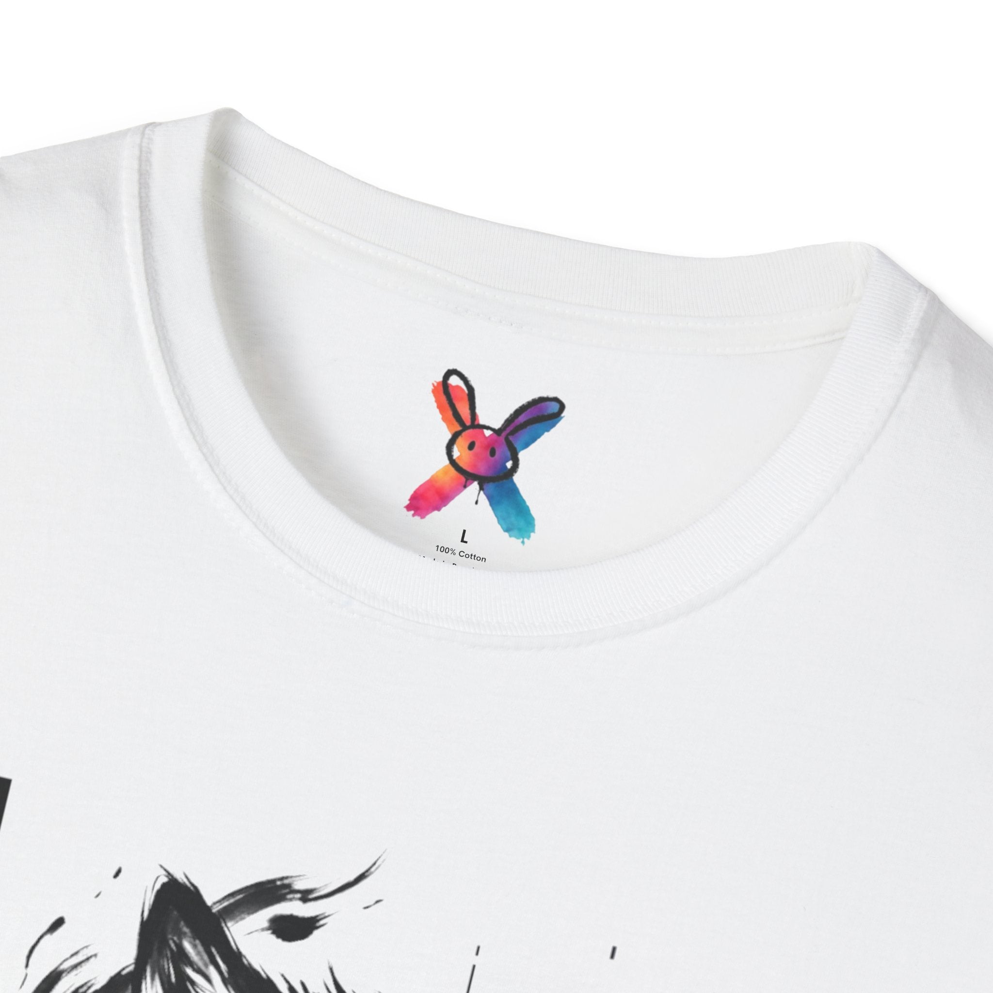 Ink Hunter T-Shirt — Cyber Wolf Glitch Tee