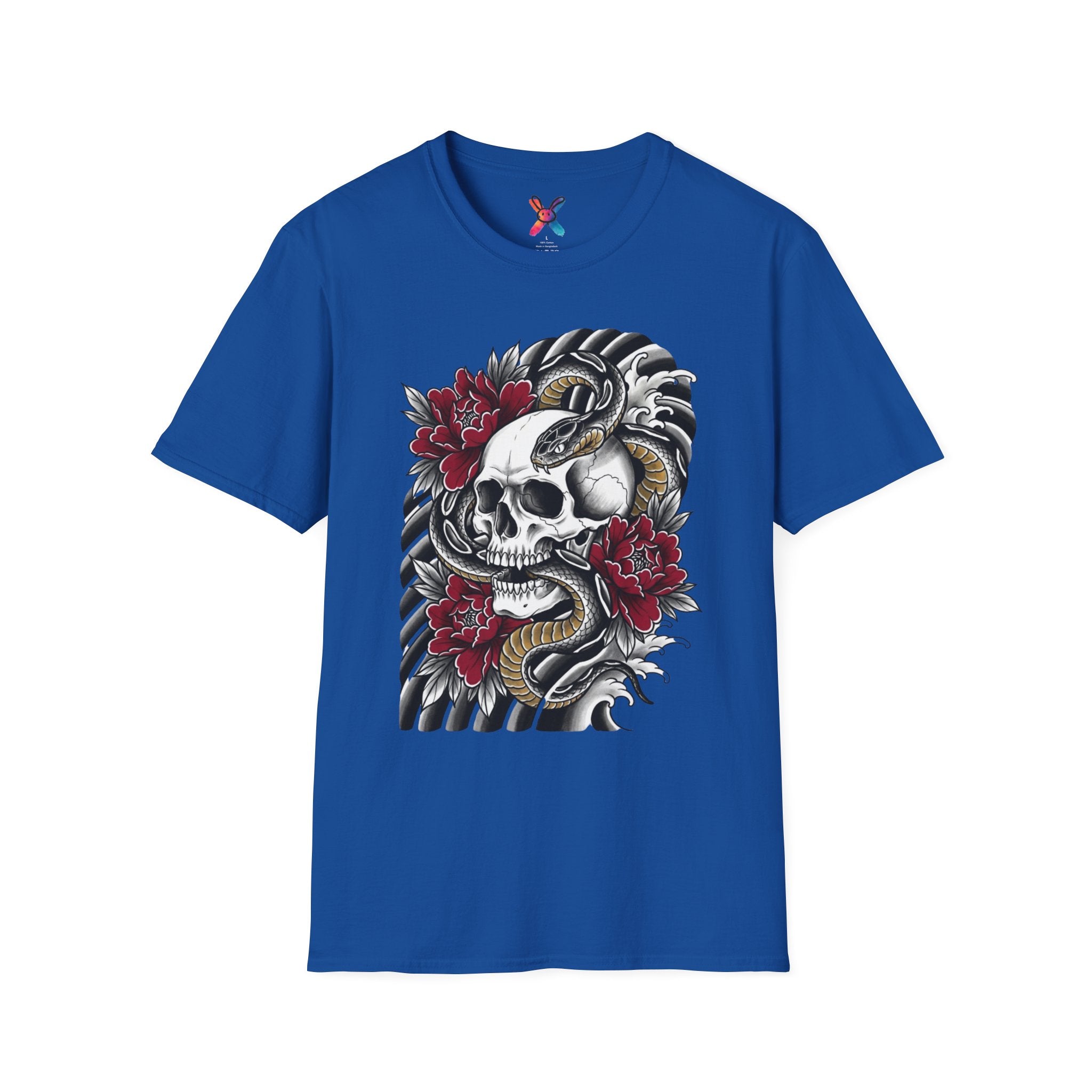 Serpent Skull T-Shirt — Irezumi Tattoo Graphic Tee