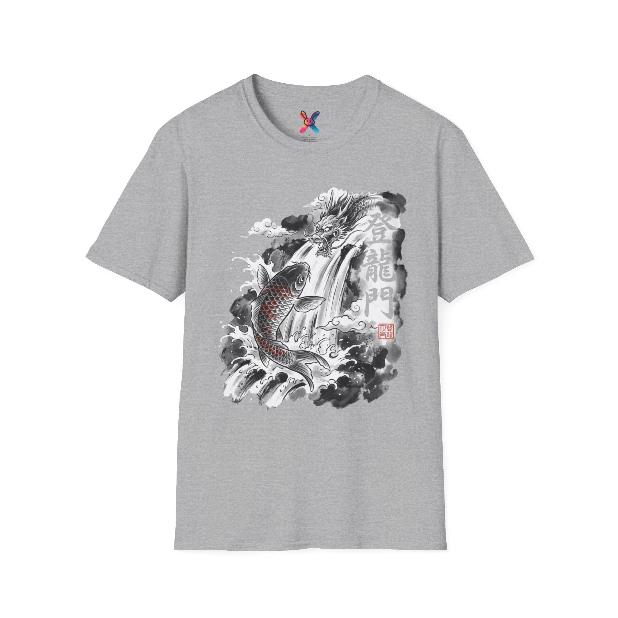 Legend of the Falls T-Shirt — Sumi-e Koi Graphic Tee