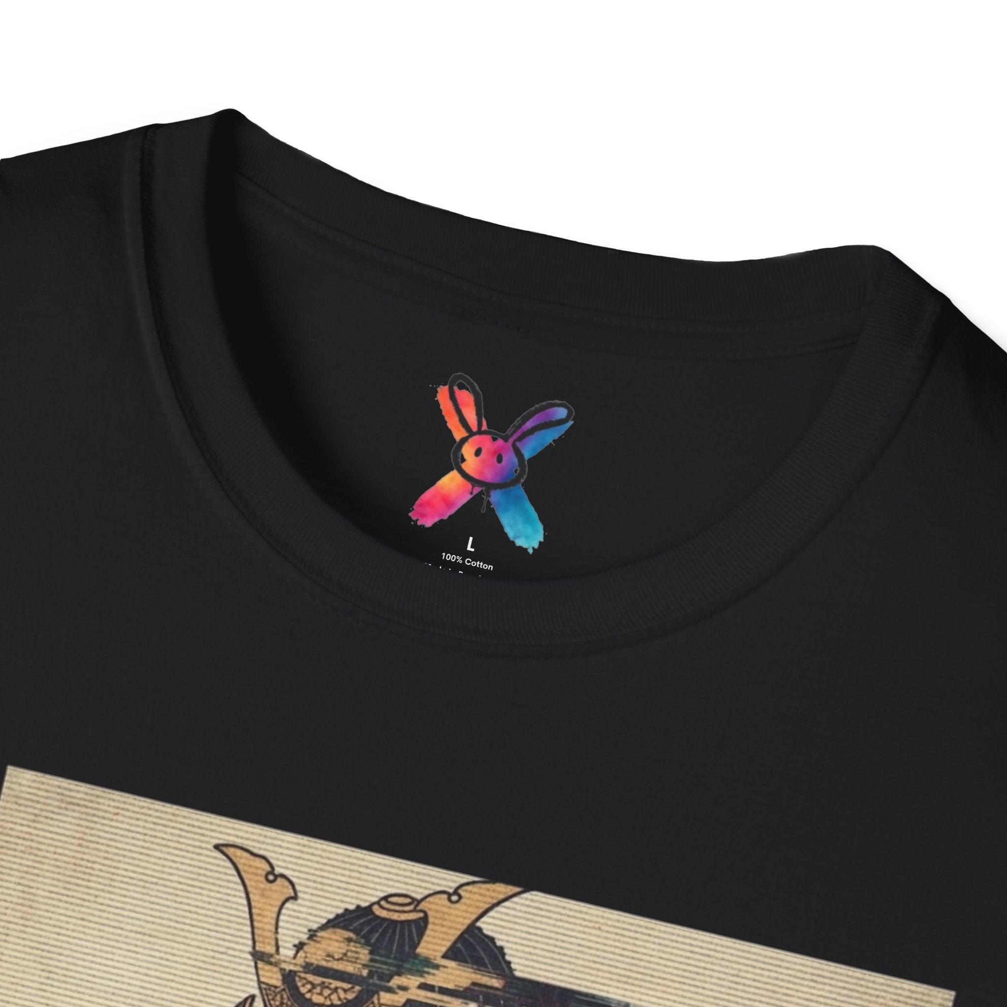 Digital Bushido T-Shirt — Glitch Samurai Ukiyo-e Graphic Tee