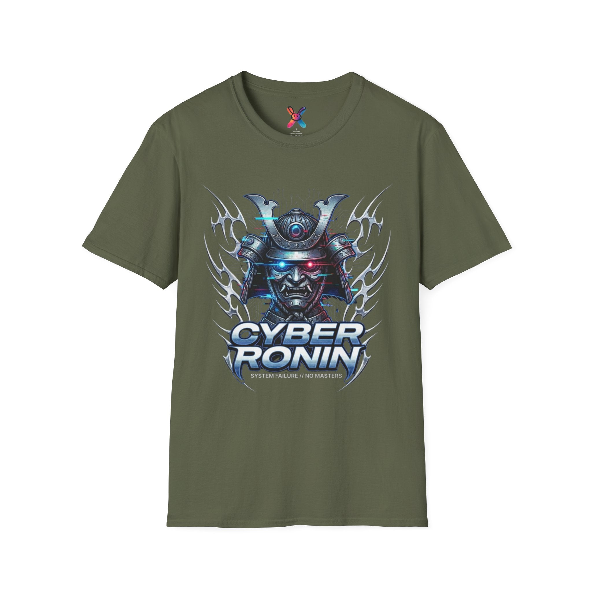 Cyber Ronin T-Shirt — Futuristic Samurai Graphic Tee