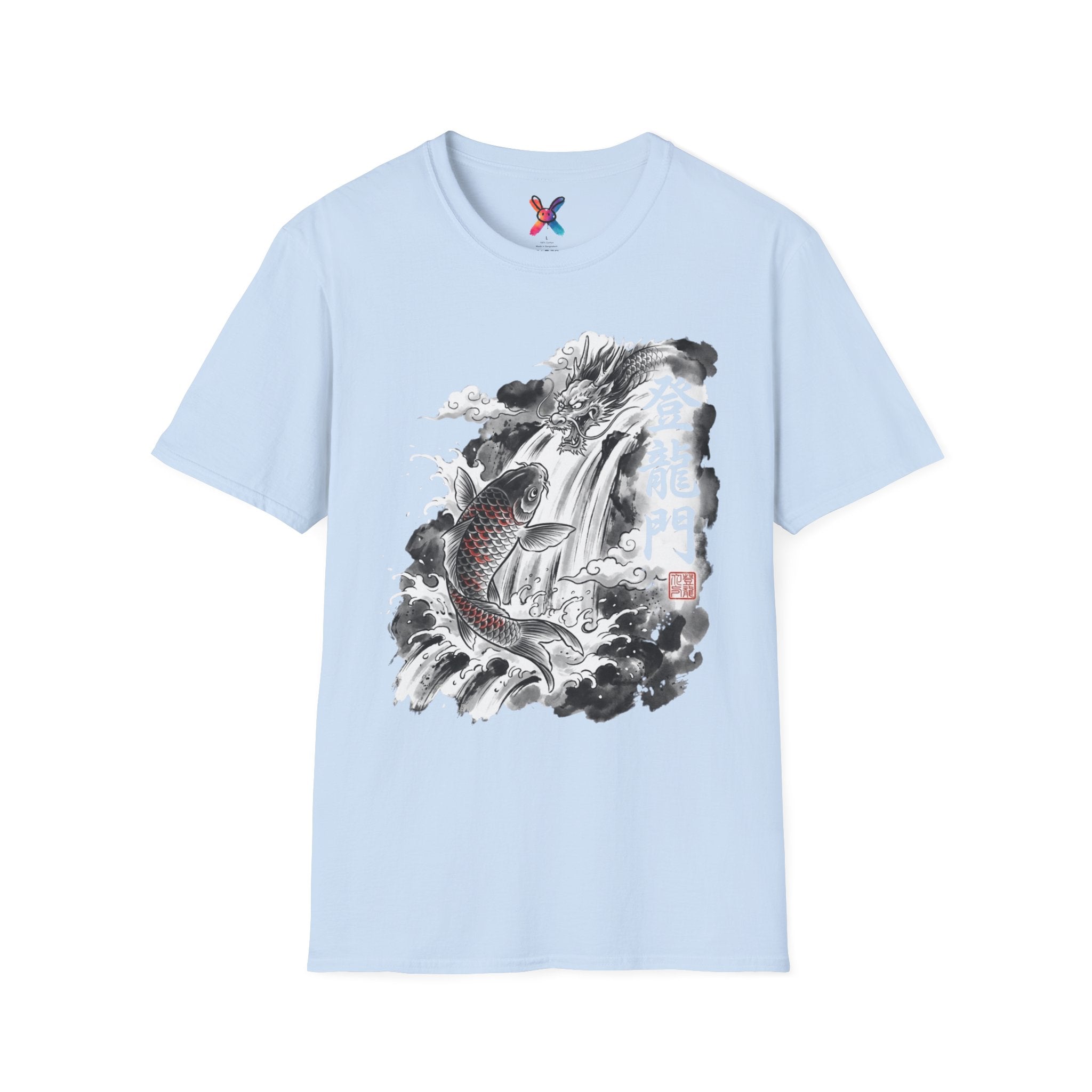 Legend of the Falls T-Shirt — Sumi-e Koi Graphic Tee