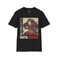 Digital Bushido T-Shirt — Glitch Samurai Ukiyo-e Graphic Tee